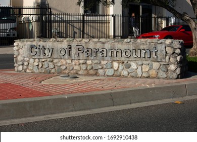 Street Scene Of Paramount, California.