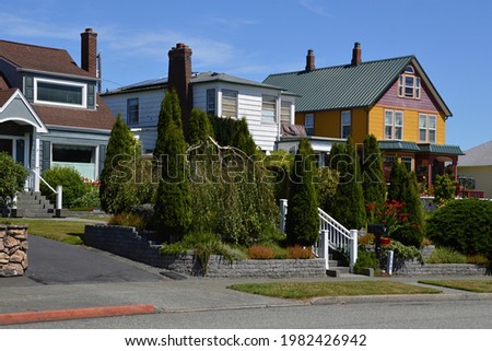 Street Scene in Uptown Port Angeles, Washington