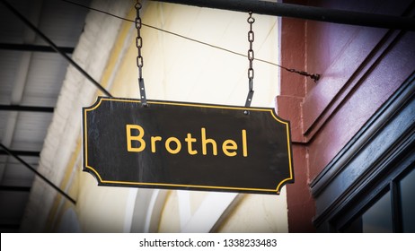 Street Sign To Brothel