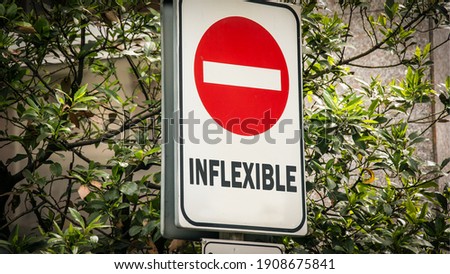 Street Sign the Direction Way to Flexible versus Inflexible Stock photo © 