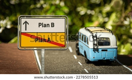 Street Sign the Direction Way to Plan B versus Plan A Stock photo © 