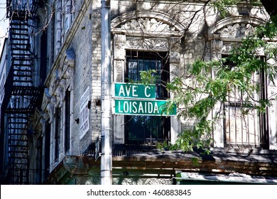 Street Sign The East Village