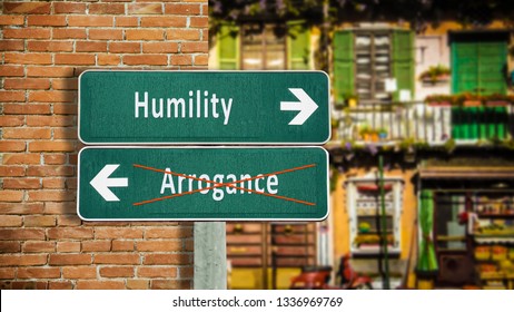 Street Sign To Humility