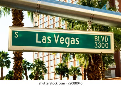Street Sign Of Las Vegas Boulevard