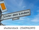 Street sign Unter den Linden in Berlin, Germany