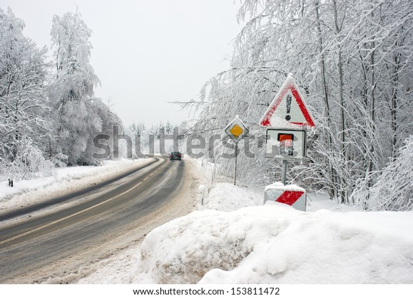 Street with\
Snow