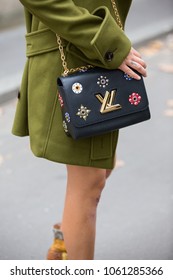 Street Style : Day Four Paris Fashion Week Spring/Summer 2017
PARIS, FRANCE - SEPTEMBER 30: Fashion Details Outside The Christian Dior Show On Day 4 Of Paris Womens Fashion Week Spring/Summer 2017