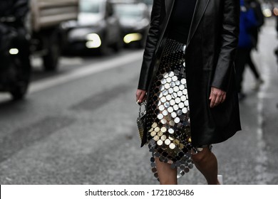 silver sequin skirt outfit