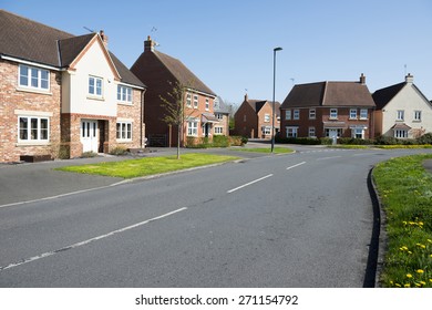 Street Of Suburban Homes