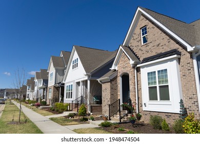 Street Suburban Residential Homes Stock Photo 1948474504 | Shutterstock