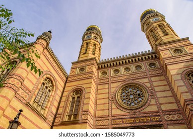 Dohány Street Synagogue In Budapest, Center Of Neolog Judaism And The Largest Synagogue In Europe