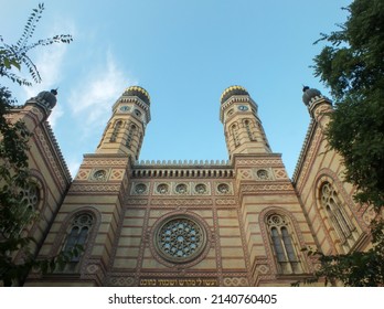 Dohány Street Synagogue, Budapest, Hungary, Europe, External View Of The The Great Synagogue, Historical Building Of Budapest