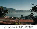 street in Town, beach and mountains, San Pedro la Laguna, Solola Guatemala - 2 sep 2024. High quality photo