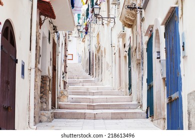 Street In Vieste, Puglia, Italy