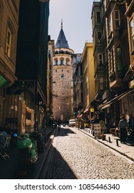 Street View Of The Galata Tower