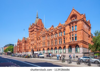 Street View Of Holborn District In London, England