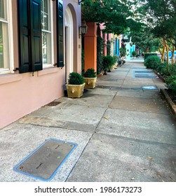 Street View Rainbow Row Charleston 