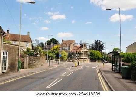 Street View in a Typical English Town