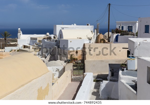 Street View Village Finikia Santorini Greece Stock Photo Edit Now