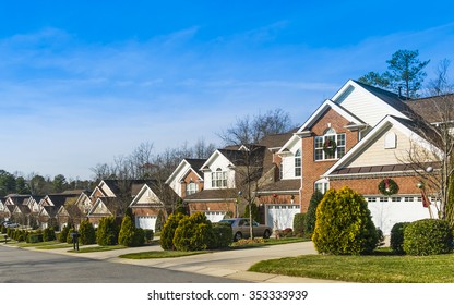 Street View At Winter In Southern US