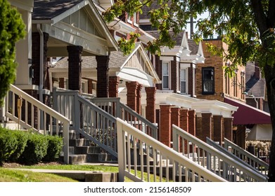 Streets Of Columbus Near Campus, Ohio, US