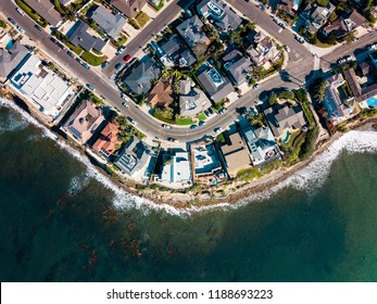 Streets And Houses Of San Diego Pacific Beach Aerial View