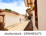 streets of the magical town of barichara, santander colombia