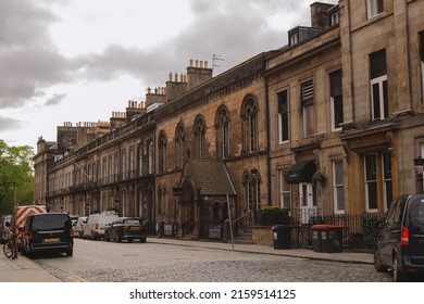 Streets And Public Transport In Edinburgh, Scotland May 13, 2022