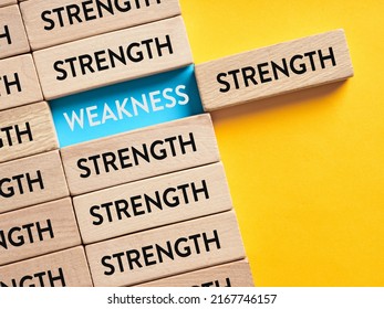 Strengths Weaknesses Analysis Business Marketing Concept Stock Photo ...