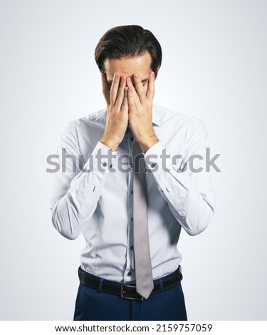 Image, Stock Photo Facepalm