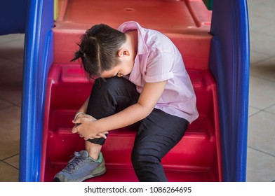 The Stress And Loneliness Of Asian Boys In The School Playground.
The Fun Of The Child May Disappear If The Parent Does Not Pay Attention To His Or Her Feelings.