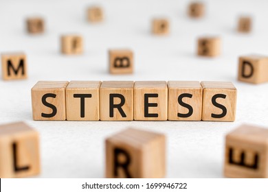 Stress Word Wooden Blocks Letters Great Stock Photo 1699946722 ...