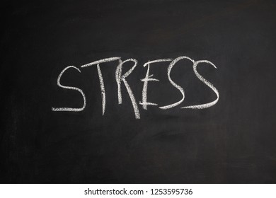 Stress Blackboard Written Images, Stock Photos & Vectors | Shutterstock