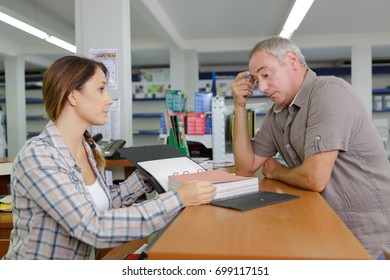 Stressed Customer At Shop Counter