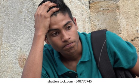 Stressed Teen Boy