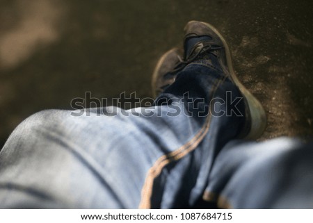 Similar – Image, Stock Photo just sit back and relax