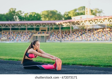 stretching before running