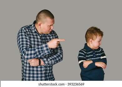 Strict Father Punishes His Son