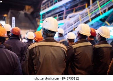 Strike of workers in heavy industry - Shutterstock ID 1942755112