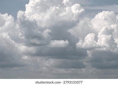 A striking triptych capturing the evolving formation of cumulus clouds against a soft sky. The series documents the atmospheric dance of light and shadow, highlighting the architectural complexity and transient beauty of cloud structures.