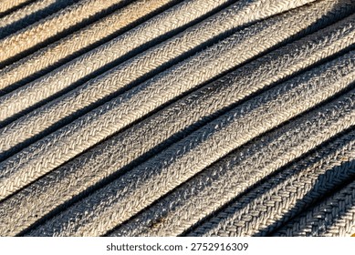 String alignment on a boat in Greece