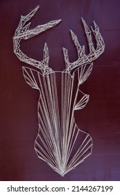 String Art Project Of Elk Head