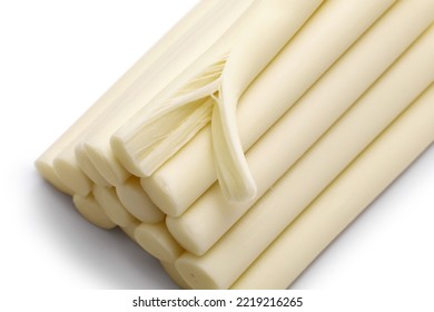 String Cheese For Fried Mozzarella Sticks Isolated On White Background