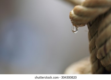 string and drop water