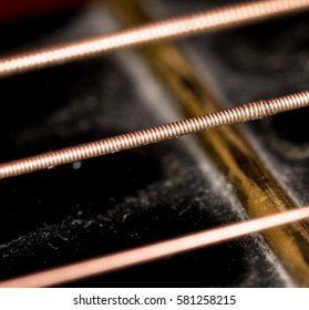string guitar. macro