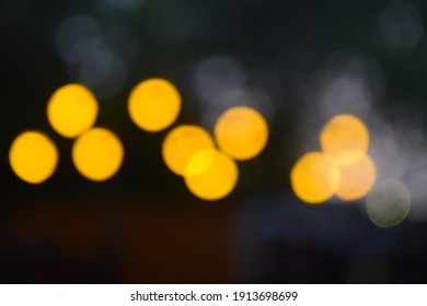 String Lights Bokeh At Night