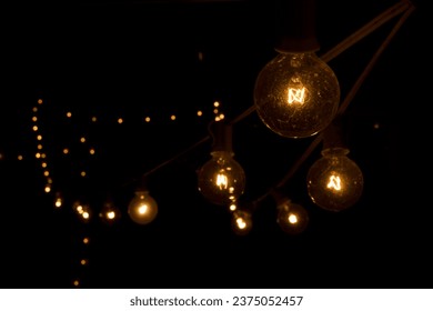 String Lights Fairy Lights Bulb Closeup Glow - Powered by Shutterstock