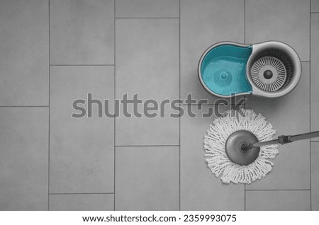 Similar – Image, Stock Photo Mopping stick on floor with blood stains