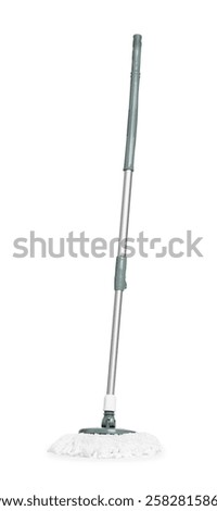 String mop isolated on white. Cleaning equipment