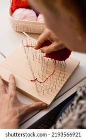 String And Nails Art Lettering (Nice Handmade Gift Idea)